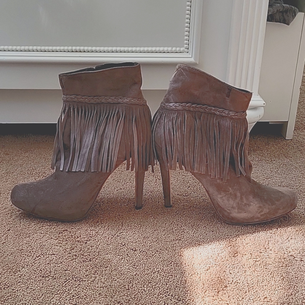 Charles David fringe boots